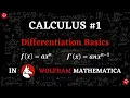 Calculus the Power Rule of Differentiation Made Easier using Wolfram Mathematica