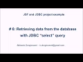 JSF and JDBC eclipse project - Retrieving data from database with JDBC
