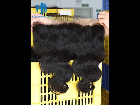 Wholesale 8-22Inch Body wave Pre-plucked 13*5 HD Lace Frontal Video
