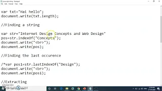 Javascript String Methods and Math Functions
