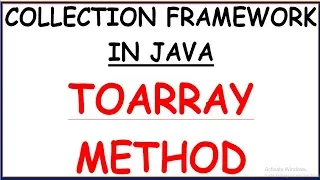 TOARRAY METHOD IN JAVA
