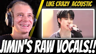 Jimin performs 'Like Crazy' (Acoustic) | Producer Reacts!!