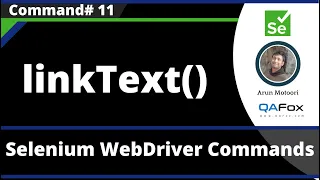 linkText Command - Selenium WebDriver