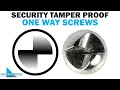Tamper Proof One Way Security Screws Fasteners 101