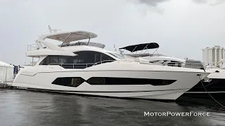 2021 Sunseeker 76 500 Nautical Miles Range Luxury Yacht for 8 person and 3 crew members