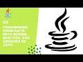 Days to hours in Java Days to minutes Days to second Eclipse IDE