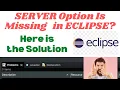 Server Option is not Showing in Eclipse Here is the Complete Solution Watch till the End