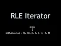 Coding Interview Problem - RLE Iterator