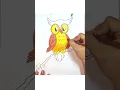Owl drawing and coloring