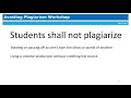 Avoiding Plagiarism Overview 2