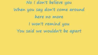 Pink I Don T Believe You Lyrics 