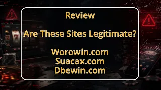 Worowin com Suacax com and Dbewin com Casino Scams - The Complete Investigation