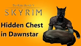 Skyrim Hidden Chest in Dawnstar