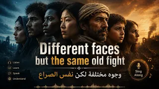 أغنية مترجمة  وجوه مختلفة لكن المعاناة واحدة  رسالة إنسانية مؤثرة دندنها