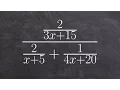 Learn the easy way to simplify a complex fraction by multiplying by the LCD