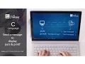 C Programming Language - send a message to display with puts and printf eitlearning com