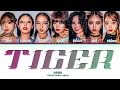 HANA "Tiger" | Color Coded Lyrics (by Yeontani Jap/Rom/Eng)