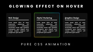 Pure CSS Glowing Effect on Hover Glowing Gradient Hover Effect