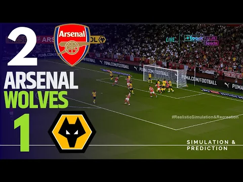 Video Thumbnail: Arsenal 2-1 Wolves Premier League 2025-26 Match Highlights Simulation/Recreation