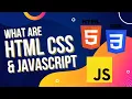WHAT ARE HTML CSS AND JAVASCRIPT Full-Stack Developer Boot Camp