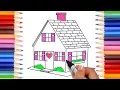 Learn How to Draw a Doll House Printable Coloring Pages for Kids