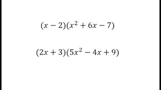 Multiplying Binomials and Trinomials