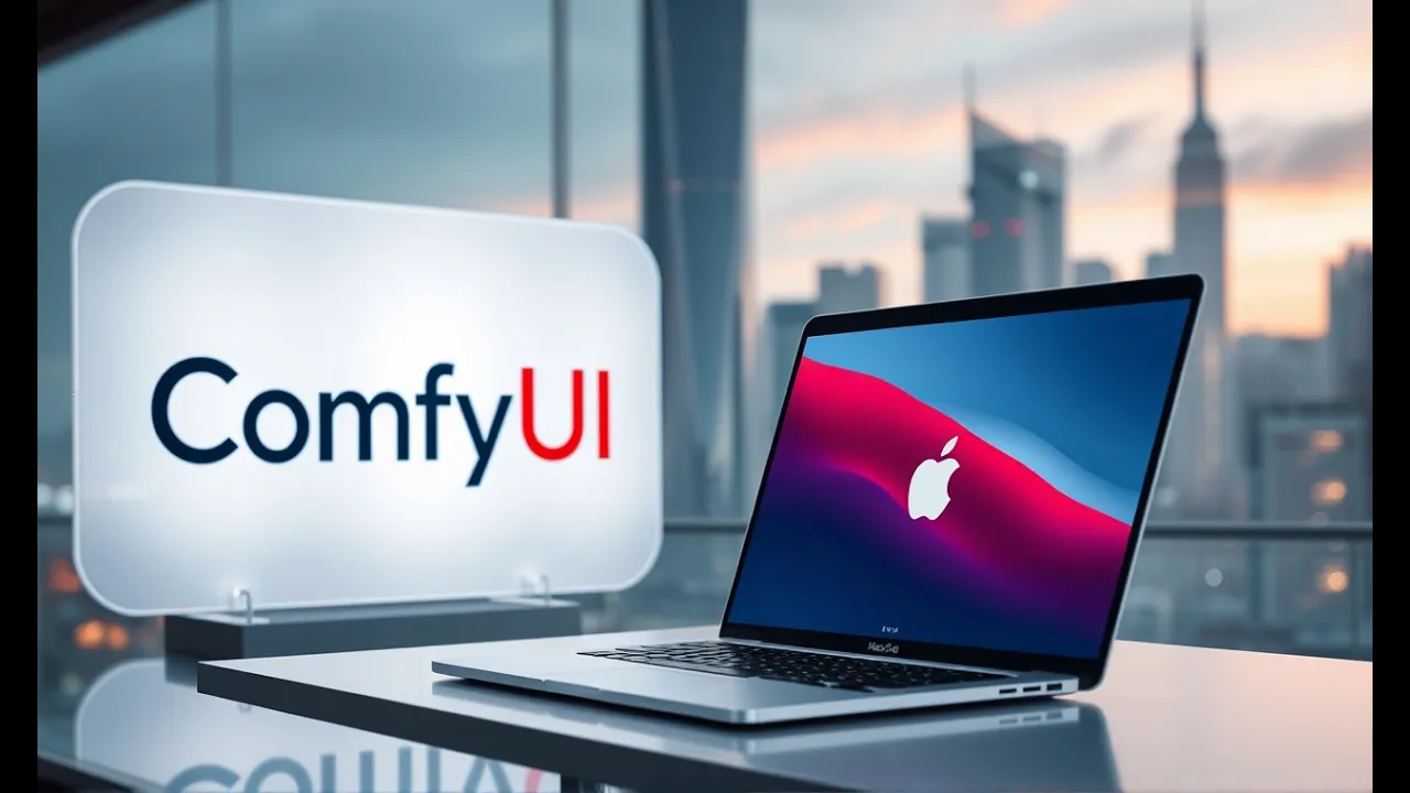 ComfyUI on Mac - step by step tutorial - AMD GPU or M1 M2 M3 Apple Silicon - Mac AI Tutorial Video Thumbnail