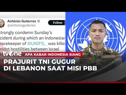Prajurit TNI yang Tergabung dalam PBB Dikabarkan Meninggal Akibat Serangan Zionis Israel