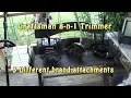 Craftsman 8-n-1 Trimmer with 3 different brand attachments