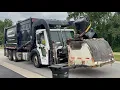 Casella Waste Mack LR Heil LowRider Curotto Can Garbage Truck In Action