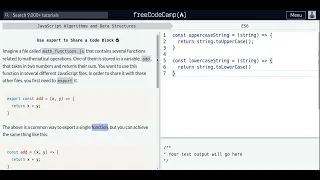 Lesson 21 ES6 Use export to Share a Code Block
