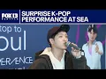 Lagu Surprise K-pop Demon Hunters performance at SEA Airport | FOX 13 Seattle