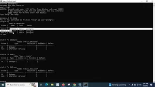 Describe table command in postgreSQL database List all tables - PostgreSQL pgAdmin SQL Shell psql