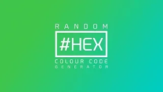 Random Hex Color Code Generator HTML CSS JavaScript 2019