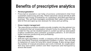 Introduction to Prescriptive Analytics