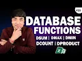 Database Functions DSUM DAVERAGE DCOUNT DMAX DMIN DPRODUCT