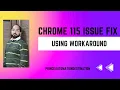 Fixing Selenium 4 Chrome 115 Issue Workaround and Explanation using Lower Chrome Versions