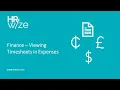 HRWize Finance - Viewing Timesheets in Expenses