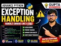Exception Handling in Python GTU - SEM 2 II Unit-3 II Part-3
