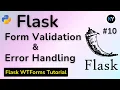 Flask WTForms Tutorial Data Validation Error Handling Explained in HINDI - Kritim Yantra