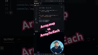 JavaScript interview questions Array map vs Array forEach
