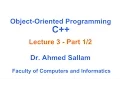 Object-Oriented Programming with C - Lecture 3 Part