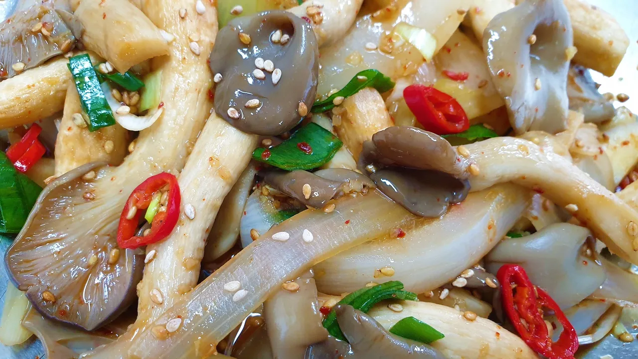 느타리버섯 무침