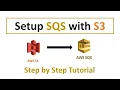 How to Integrate AWS SQS with AWS S3 Send message to SQS on S3 Events