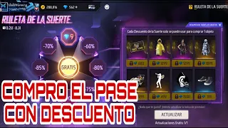 COMPRANDO CON DESCUENTO EL PASE ELITE DE AGOSTO Y EL PATITO DE LLUVIA RULETA DE LA SUERTE FREE FIRE
