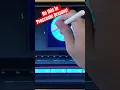 Rotate the earth in Procreate Dreams Tutorial link above