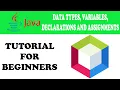 Data Types Variables Declarations and Assignments in JAVA