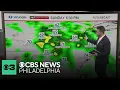 Heavy rain hits Philadelphia region Sunday night