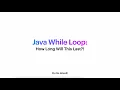Java for Beginners While Loops Learn Java Programming Easily