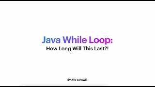 Java for Beginners While Loops Learn Java Programming Easily